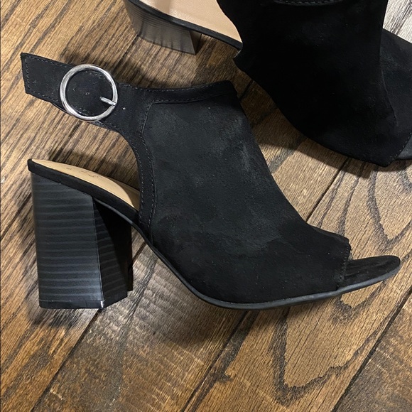 A New Day Chunky Slingback Peep-Toe Heels (Size 7.5) - Picture 3 of 6